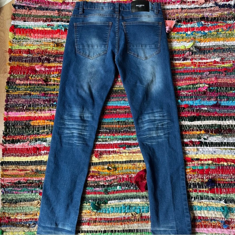 Public Supply CO‎ Blue Skinny Jeans Size 29 - Picture 4 of 9